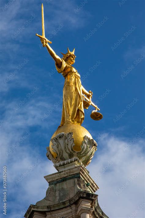 Lady Justice Statue At The Old Bailey In London Uk Stock Photo Adobe