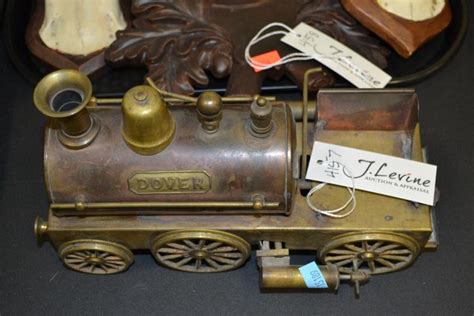 Vintage Dover Brass Live Steam Locomotive Toy Train