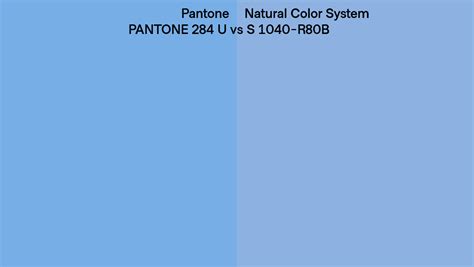 Pantone 284 U Vs Natural Color System S 1040 R80b Side By Side Comparison