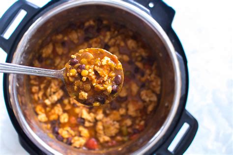 Flavorful instant pot chili made with dry beans that can be made with ground beef, or turkey or vegan tvp ( soy crumbles). Healthy Instant Pot Turkey and Lentil Chili + Video ...