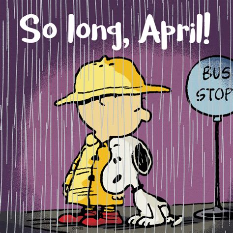 So Long April Charlie Brown Y Snoopy Snoopy Love Snoopy And Woodstock