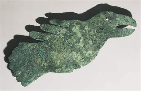 Copper Sculpture Of A Crow Hopewell Culture C 300 Bce500 Ce