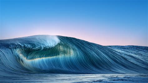 Desktop Wallpaper Ocean Sea Waves Tide Sunrise Hd
