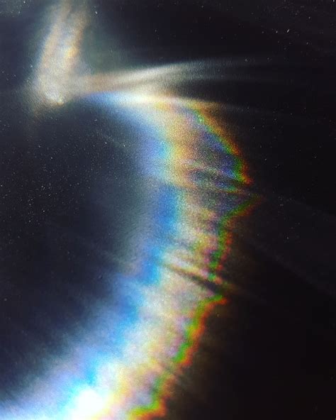 This Picture I Took Of A Rainbow On A Black Table Kind Of Looks Like A