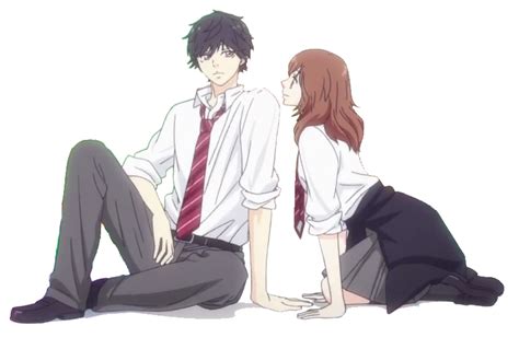 Ao Haru Ride Kou And Futaba Render By Mikorin Chan On Deviantart