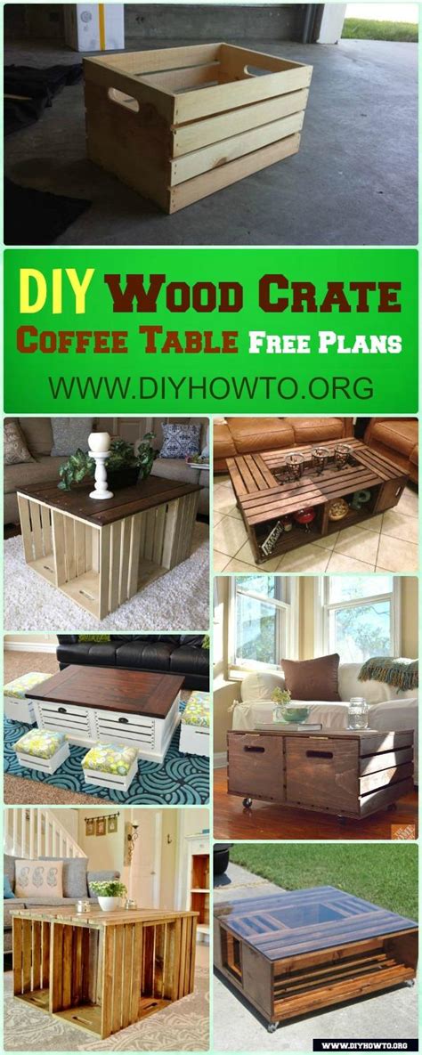 Follow this step by step and you too can build one of these cool crate tables like you see all over the internet. DIY Wood Crate Coffee Table Free Plans Picture Instructions