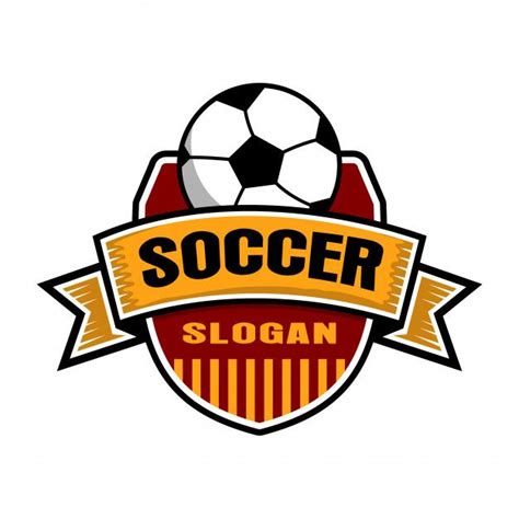 Modelo De Logotipo De Futebol Futebol Emblema Vetor Premium Modelos