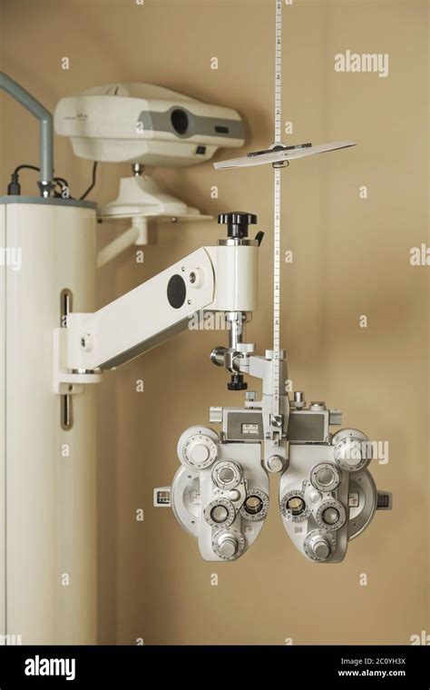 Phoropter Optical Device For Measuring The Vision Of Human Eye Stock