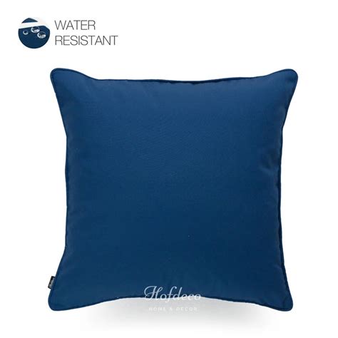 Navy Blue Outdoor Pillow Cover Solid 18x18 Outdoor Pillow Covers