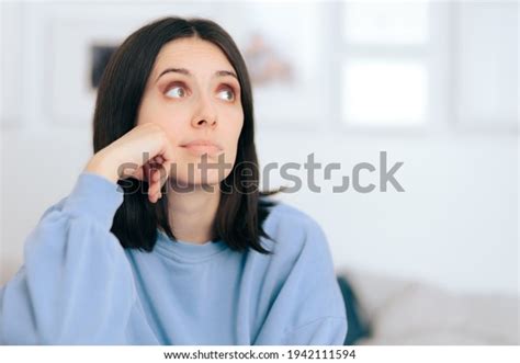 Sad Bored Woman Sitting Home Having Stock Photo 1942111594 Shutterstock