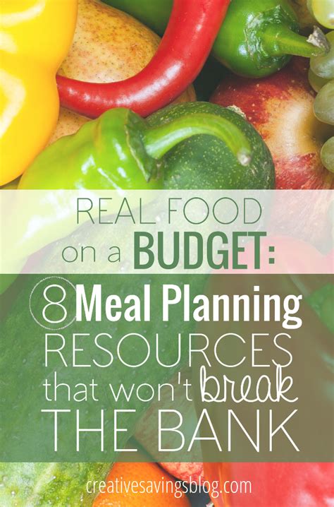 8 Real Food Meal Planning Resources