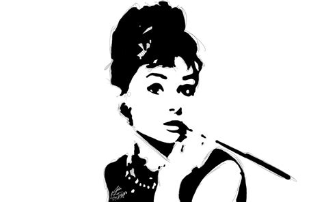 Silhouette Audrey Hepburn At Getdrawings Free Download