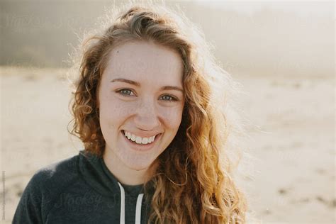Simple Headshot Of Camping Woman By Stocksy Contributor Sidney