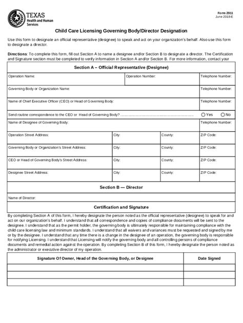 Child Care Licensing S 2018 2024 Form Fill Out And Sign Printable Pdf