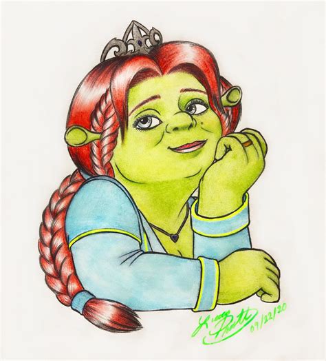 here s a drawing i did of princess fiona shrek is one of my favorite movies and i ve always