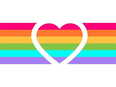 Rainbow Heart Powerpoint Backgrounds Pridezillas