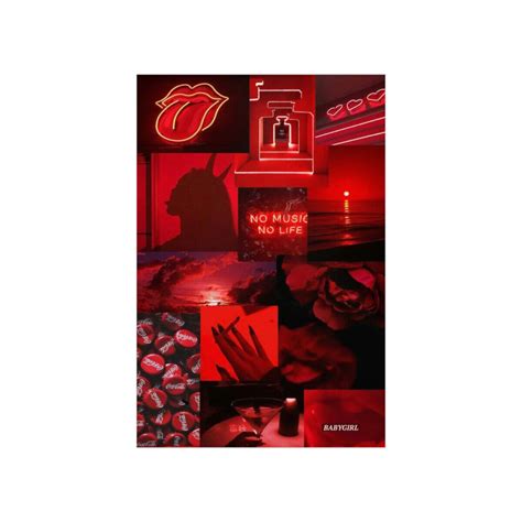 Red Dark Feminine Aesthetic Poster Ebay