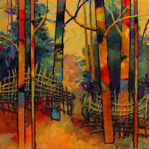 Carol Nelson Fine Art Blog Gateway Mixed Media Abstracted Tree