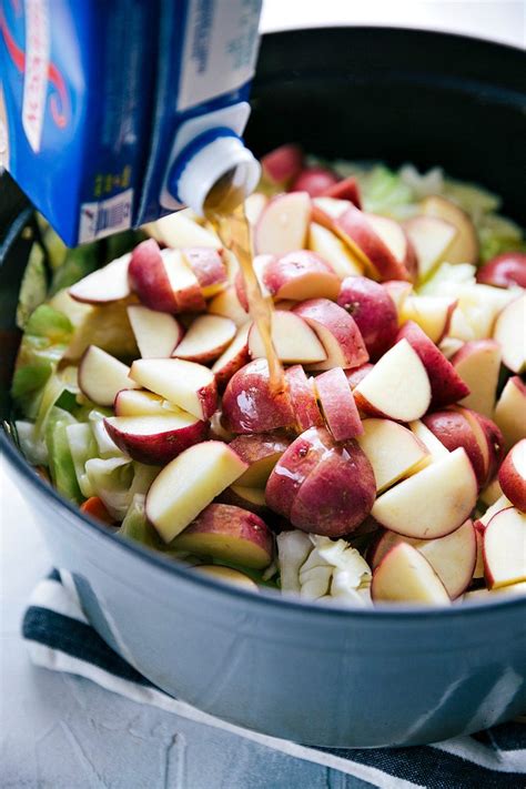 Keto friendly cabbage soup with hamburger is a delicious recipe, especially on a cold winter day when you need some soup to warm you up! Sausage, Potato, and Cabbage Soup | Chelsea's Messy Apron