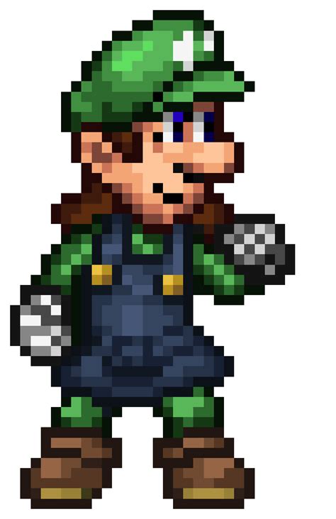 Ssf2 Fem Luigi Custom Sprite By Pixelbit0 On Deviantart