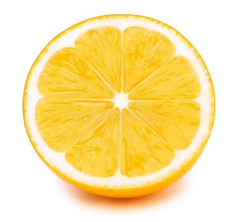Half Of Lemon Isolated Stock Photo Image Of White Isolated 105801118