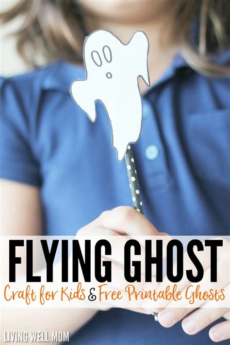 Flying Ghosts Easy Halloween Craft For Kids