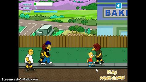 Bart Simpson Shooting Game Youtube