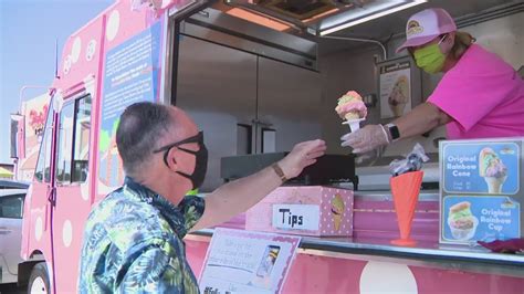 Original Rainbow Cone Truck Makes Its Way To Oakbrook Terrace Youtube