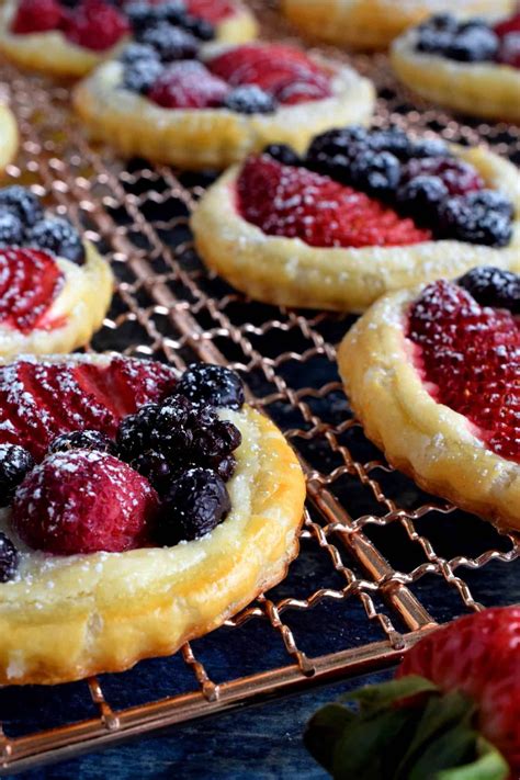 Puff Pastry Cream Cheese Fruit Tarts Lord Byrons Kitchen Fruit
