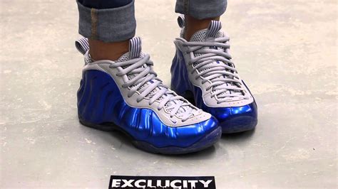 Womans Nike Foamposite One Sport Royal On Feet At Exclucity Youtube