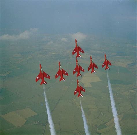 Folland Gnats Of The Raf Red Arrows 1960s Raf Red Arrows Red