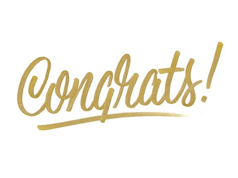 Congrats By Todd Wendorff Types Of Lettering Brush Lettering Congrats