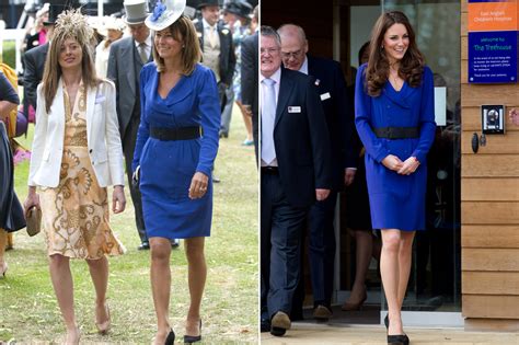 Carole Middleton Wears Daughter Kates Dress To Royal Ascot