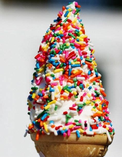 My ONE Weakness A Large Twist Chocolate And Vanilla Ice Cream Cone With Sprinkles Food