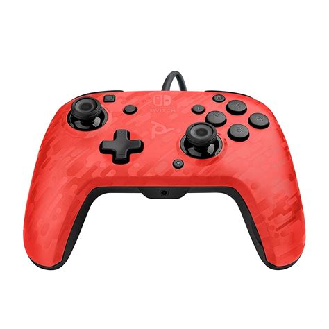 Pdp Faceoff Deluxe Audio Wired Controller For Nintendo Switch Red