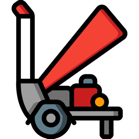 Wood Chipper Basic Miscellany Lineal Color Icon