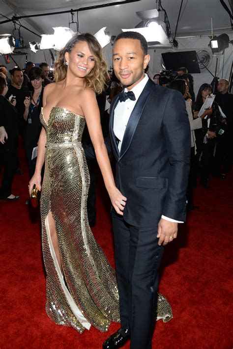 Chrissy teigen has been sharing several pictures of her st. Chrissy Teigen and John Legend at the Grammys 2014 ...