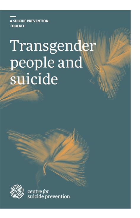 Transgender People And Suicide Toolkit Centre For Suicide Prevention