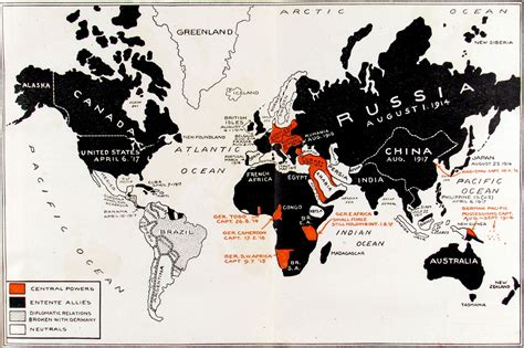World War 1 World Map