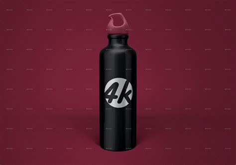 aluminum water bottle mockup set  countryk graphicriver