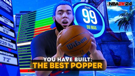 UPDATED BEST POPPER POWER FORWARD BUILD IN NBA 2K24 YouTube