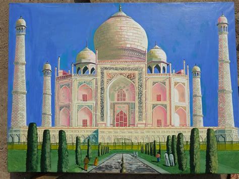 THE TAAJ MAHAL Vimdeanna Art Paintings Prints Places Travel Asia India ArtPal