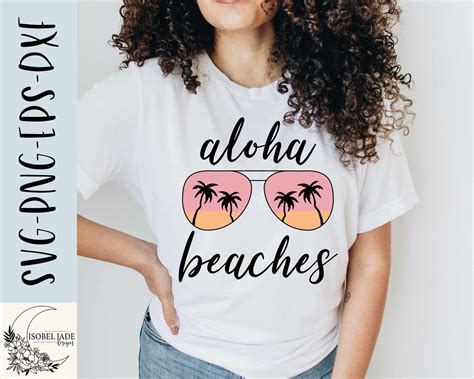 Aloha Beaches Svg Sunset Svg File For Cricut Summer Shirt Svg