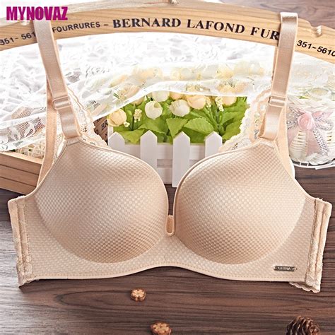 Mynovaz Sexy Underwear Lace Bra Women Push Up 3 Color Beauty Back Gather Adjustment Seamless