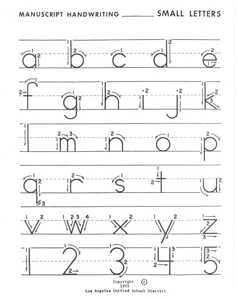 Printable Letter Formation Worksheets With Arrows