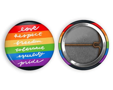 Pride Buttons Pin Back Buttons For Lgbtq Ally Progress Flag Etsy