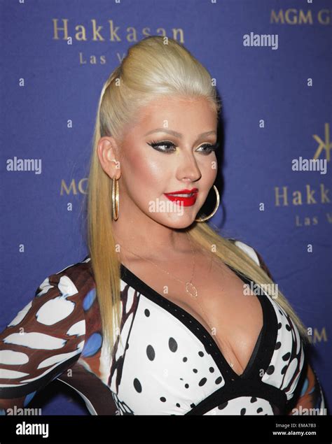 Las Vegas Nevada Usa 17th Apr 2015 Singer Christina Aguilera Attends Hakkasan Nightclub 2nd
