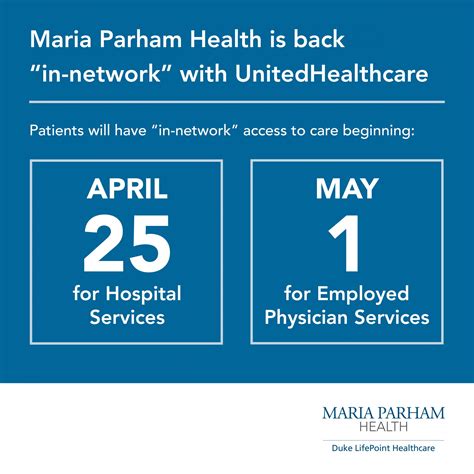 Maria Parham Health Reaches Agreement with UnitedHealthcare