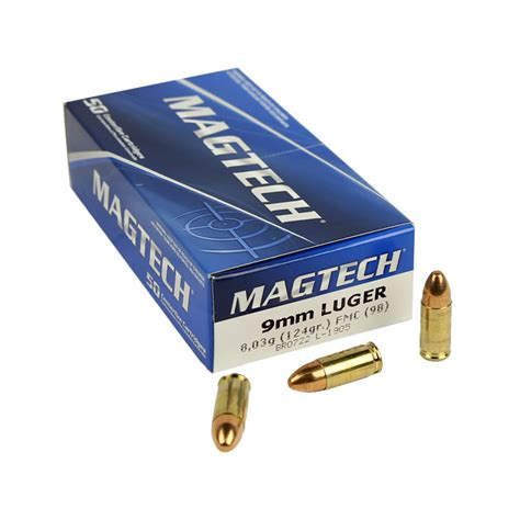 Magtech 9mm Luger 124 Gr Fmj 1000 Rds Top Gun Supply