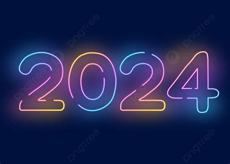 2024 New Year Background Light Effect Text Two Thousand And Twenty